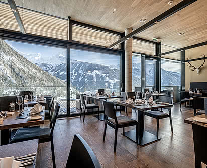 das Restaurant im Gourmethotel Gradonna in Osttirol