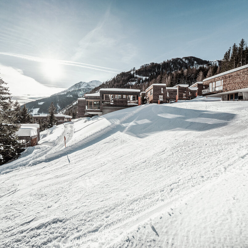 Gradonna im Winter von außen